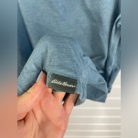 Eddie Bauer Blue “Live Your Adventure” Graphic Short Sleeve Shirt XL Men’s GUC - Picture 9 of 12